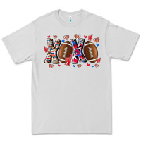 Dove Grey Xox Football Premium Tee - CowhideDigitalArt