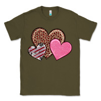 Army Green valentine's day hearts Classic Tee - RanaPortraitStore