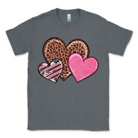 Charcoal Heather valentine's day hearts Classic Tee - RanaPortraitStore