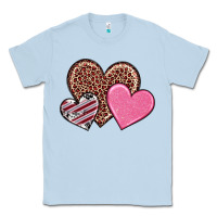 Dusty Blue valentine's day hearts Classic Tee - RanaPortraitStore