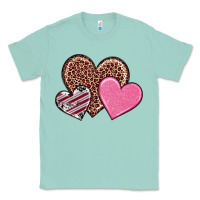 Seafoam valentine's day hearts Classic Tee - RanaPortraitStore