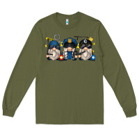 Army Green police gnomes Long Sleeve Tee - Zillion Design Studio