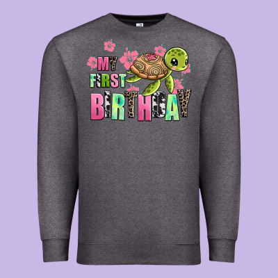 Mu First Birthday Premium Sweatshirt Designed By Adodesignshop