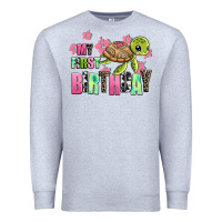 Heather Grey mu first birthday Premium Sweatshirt - AdoDesignShop