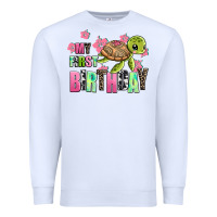 White mu first birthday Premium Sweatshirt - AdoDesignShop