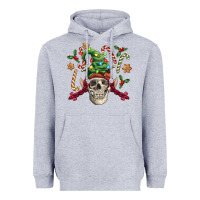 Heather Grey elf skull Heavyweight Hoodie - FaDigitalArtStudio