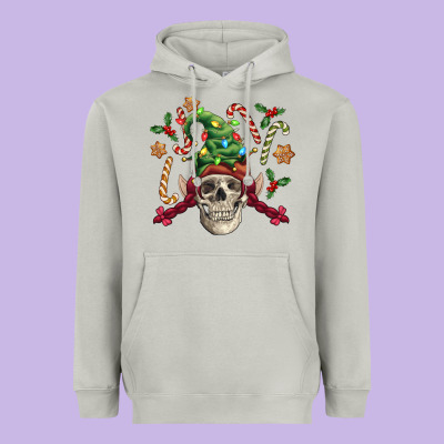 Elf Skull Heavyweight Hoodie Designed By Fadigitalartstudio