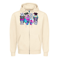 Sandshell hippopotamus coffee cups Zipper Hoodie - Zillion Design Studio