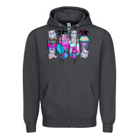 Smoke hippopotamus coffee cups Zipper Hoodie - Zillion Design Studio