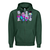 Sports Green hippopotamus coffee cups Zipper Hoodie - Zillion Design Studio