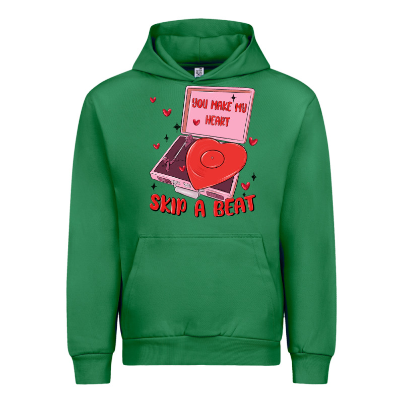 Heart Record Player Urban Hoodie by MaliasSmallBusiness | Teevron