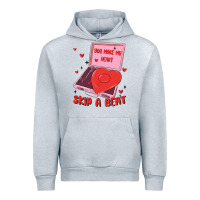 Heather Grey heart record player Urban Hoodie - MaliasSmallBusiness