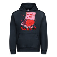 Navy heart record player Urban Hoodie - MaliasSmallBusiness