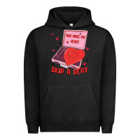Pigment Black heart record player Urban Hoodie - MaliasSmallBusiness