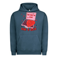 Pigment Midnight Navy heart record player Urban Hoodie - MaliasSmallBusiness