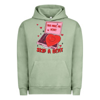 Pigment Oil Green heart record player Urban Hoodie - MaliasSmallBusiness