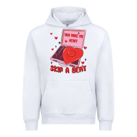 White heart record player Urban Hoodie - MaliasSmallBusiness