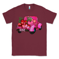 Burgundy valentine's day heart cactus truck Classic Tee - RanaPortraitStore