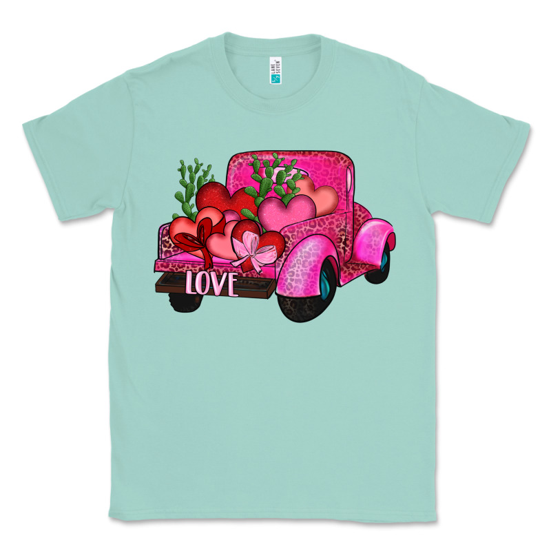 Valentine's Day Heart Cactus Truck Classic Tee by RanaPortraitStore | Teevron