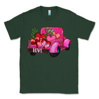Sports Green valentine's day heart cactus truck Classic Tee - RanaPortraitStore