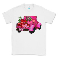 White valentine's day heart cactus truck Classic Tee - RanaPortraitStore