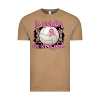 Vintage Coffee in october we wear pink volleyball Vintage Tee - BarkalooDesign