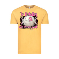 Vintage Mustard in october we wear pink volleyball Vintage Tee - BarkalooDesign
