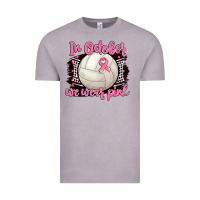 Vintage Zinc in october we wear pink volleyball Vintage Tee - BarkalooDesign