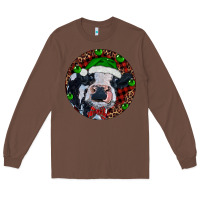 Chestnut Baby Cow Christmas Long Sleeve Tee - RanaPortraitStore