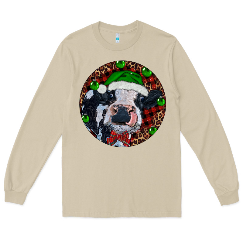 Baby Cow Christmas Long Sleeve Tee by RanaPortraitStore | Teevron