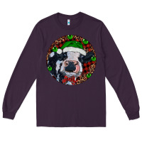 Plum Baby Cow Christmas Long Sleeve Tee - RanaPortraitStore