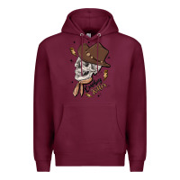 Burgundy cowboy killer Premium Hoodie - MaliasSmallBusiness