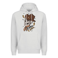 Dove Grey cowboy killer Premium Hoodie - MaliasSmallBusiness
