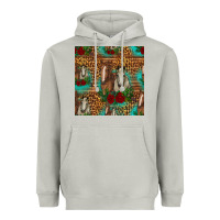Moon Dust horses with roses seamless pattern Heavyweight Hoodie - HRA Design Shop