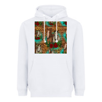 White horses with roses seamless pattern Heavyweight Hoodie - HRA Design Shop