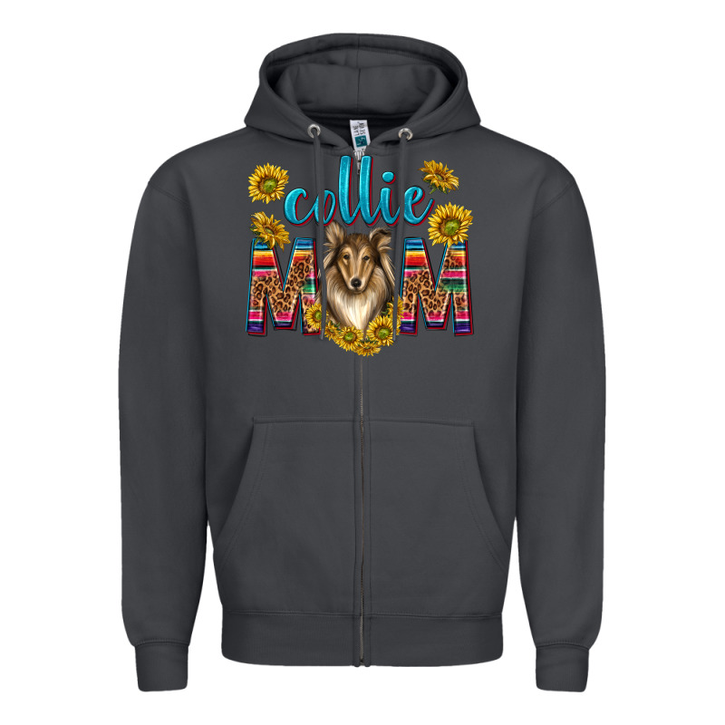 Western Collie Mom Zipper Hoodie by texasbilliewilder | Teevron