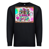 Black this nurse is guided by jesus Premium Sweatshirt - JahusDesignShop
