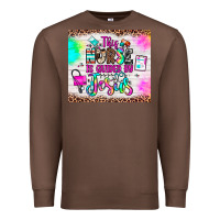 Chestnut this nurse is guided by jesus Premium Sweatshirt - JahusDesignShop