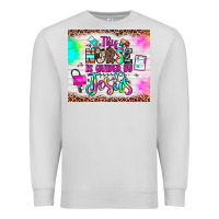 Dove Grey this nurse is guided by jesus Premium Sweatshirt - JahusDesignShop