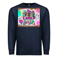 Navy this nurse is guided by jesus Premium Sweatshirt - JahusDesignShop