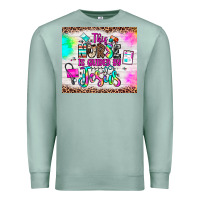 Seafoam this nurse is guided by jesus Premium Sweatshirt - JahusDesignShop