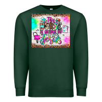Sports Green this nurse is guided by jesus Premium Sweatshirt - JahusDesignShop