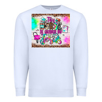 White this nurse is guided by jesus Premium Sweatshirt - JahusDesignShop