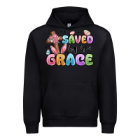 Black saved by his grace Urban Hoodie - MaliasSmallBusiness