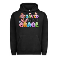Pigment Black saved by his grace Urban Hoodie - MaliasSmallBusiness