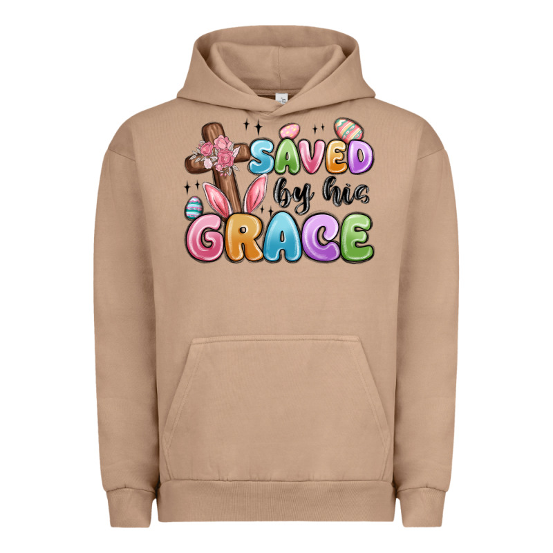 Saved By His Grace Urban Hoodie by MaliasSmallBusiness | Teevron