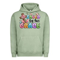 Pigment Oil Green saved by his grace Urban Hoodie - MaliasSmallBusiness