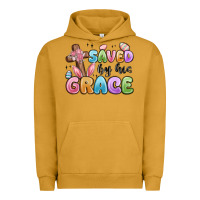Pigment Peanut Butter saved by his grace Urban Hoodie - MaliasSmallBusiness