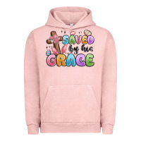 Pigment Salmon saved by his grace Urban Hoodie - MaliasSmallBusiness