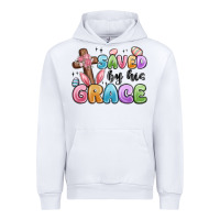 White saved by his grace Urban Hoodie - MaliasSmallBusiness